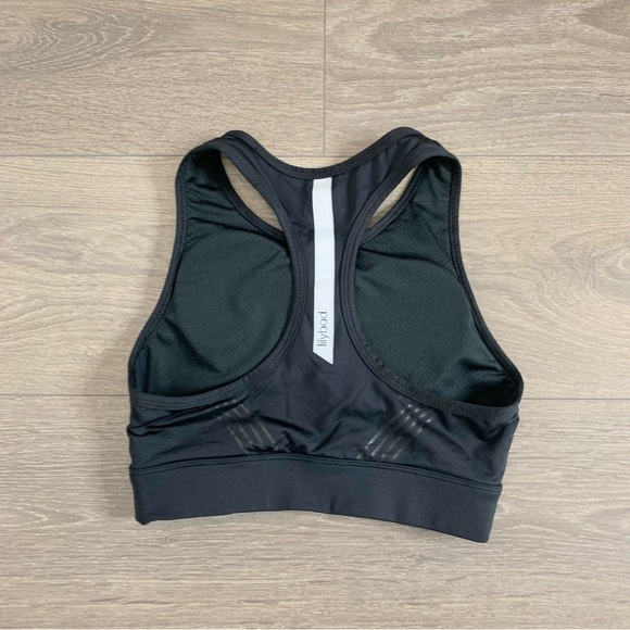Lilybod Women's Sports Bra Tank Top Black Activewear Cropped Racerback Size XS - Picture 4 of 6